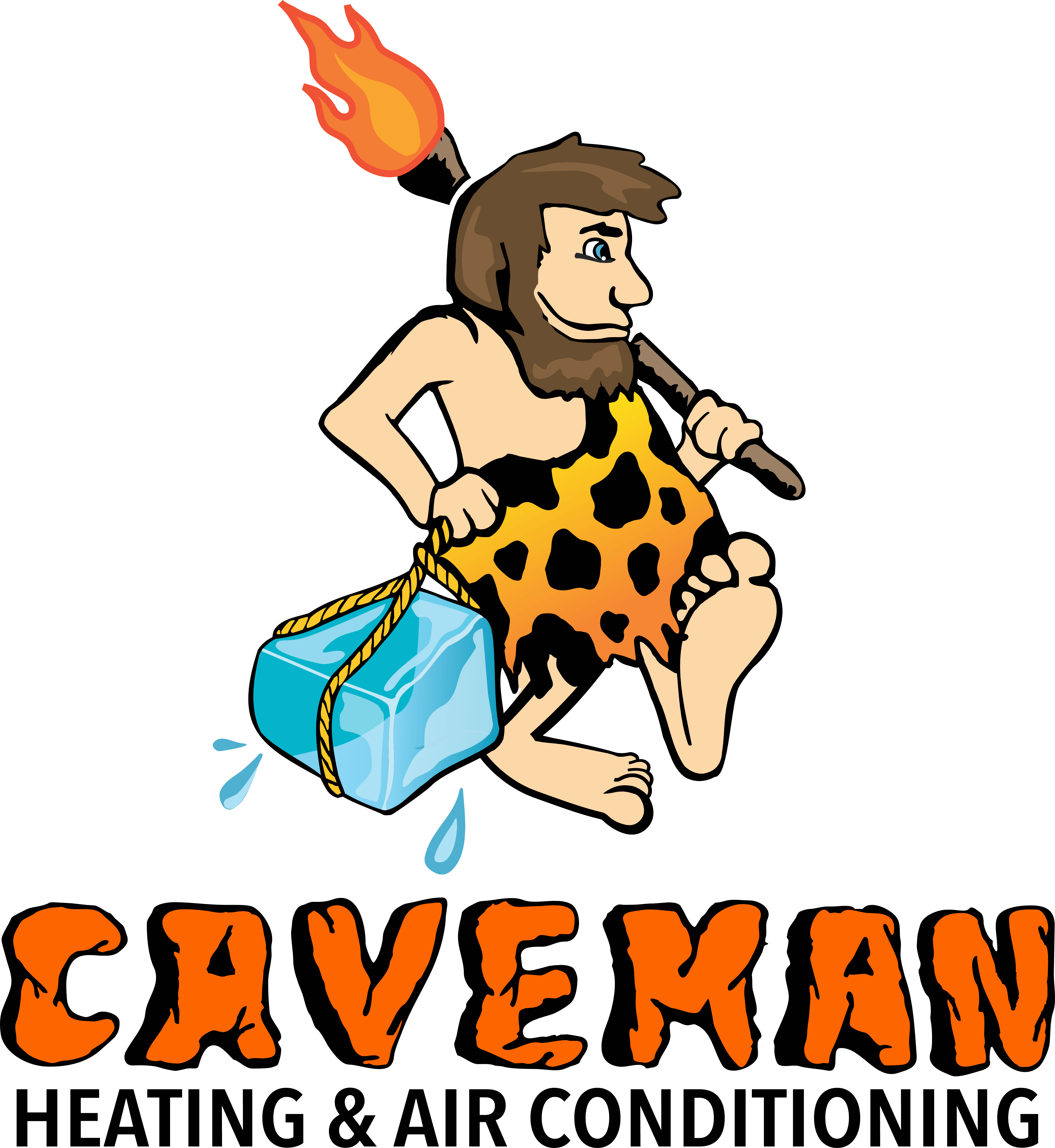 Caveman Logo Vertical