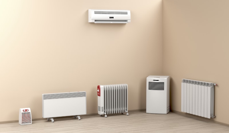 Ductless Heating On Wall